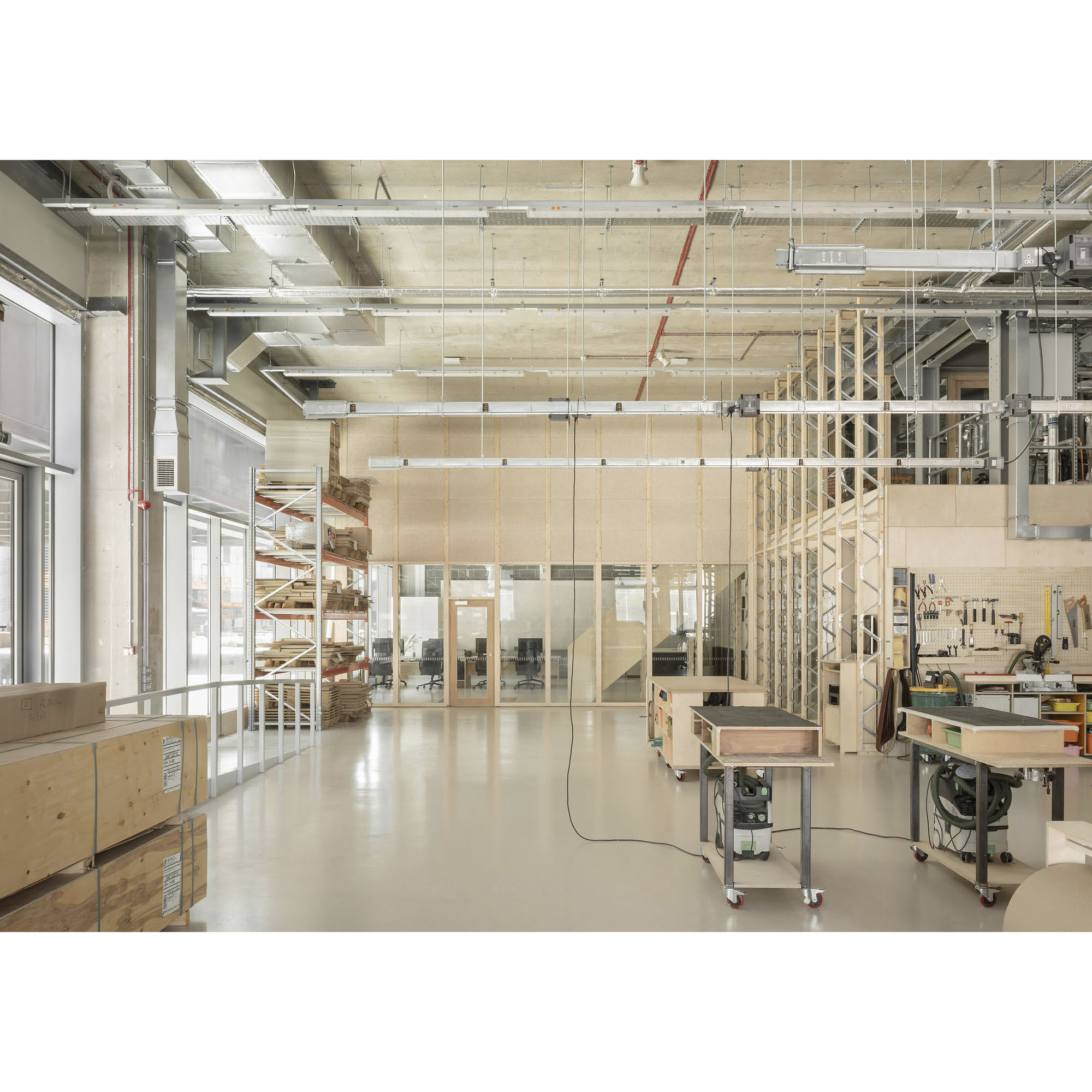 Erbar Mattes Architects Plykea workshop production space Here East London